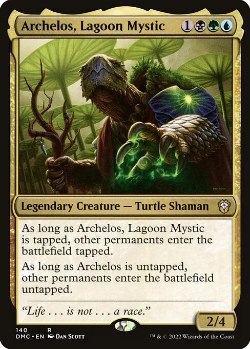 Archelos, Lagoon Mystic · Dominaria United Commander 140/240