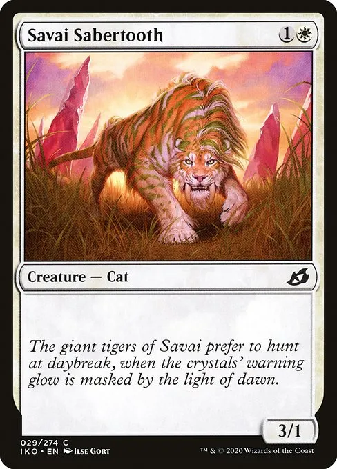 Savai Sabertooth · Ikoria: Lair of Behemoths 29/390