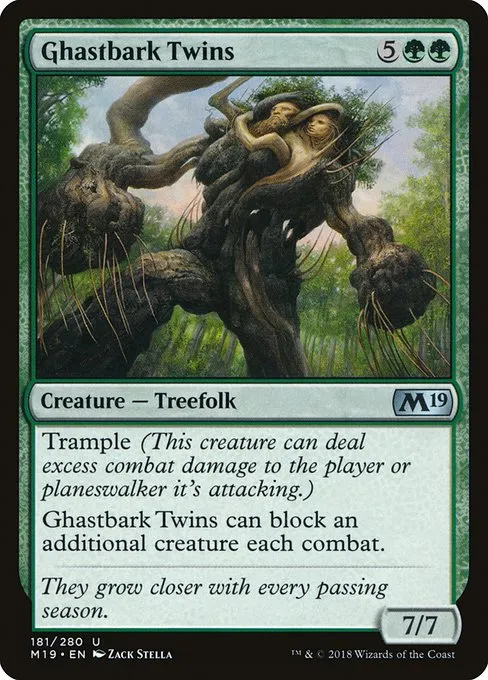 Ghastbark Twins · Core Set 2019 181/314