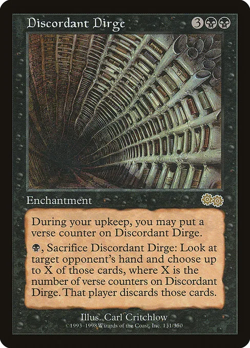 Discordant Dirge · Urza's Saga 131/357