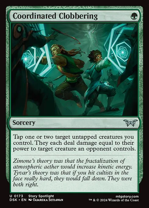 Coordinated Clobbering · Duskmourn: House of Horror 173/419
