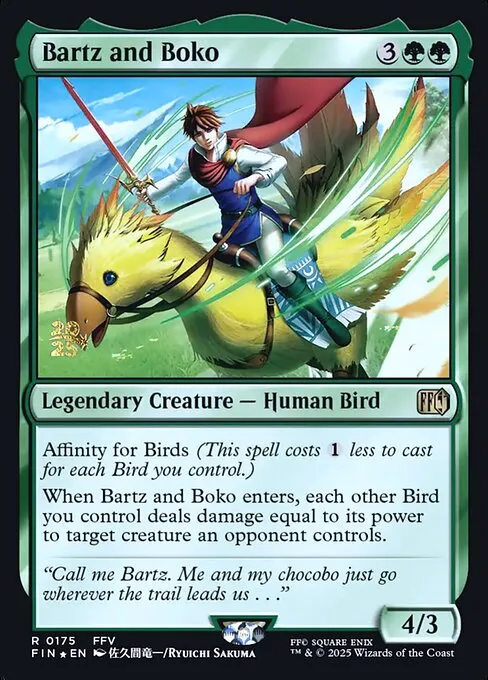 Bartz and Boko · Final Fantasy Promos 175s/94
