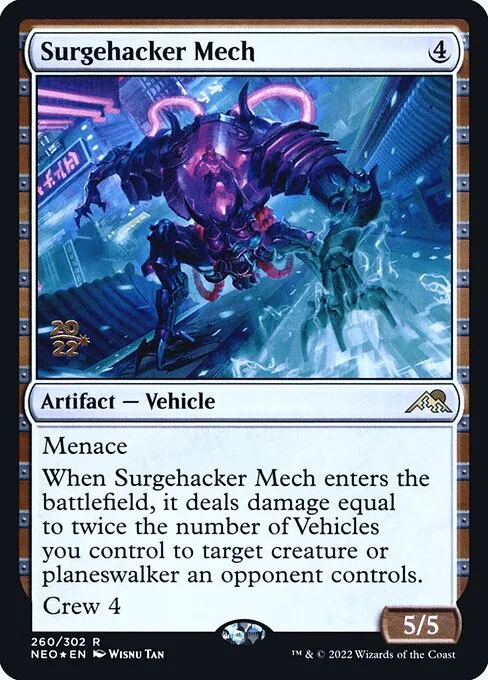 Surgehacker Mech · Kamigawa: Neon Dynasty Promos 260s/148