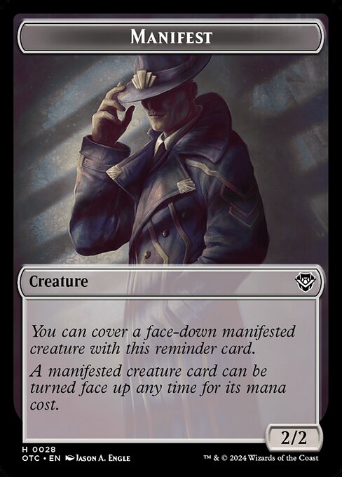 Manifest · Outlaws of Thunder Junction Commander Tokens 28/41