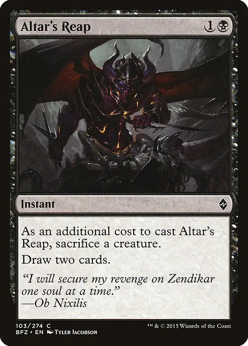 Altar's Reap · Battle for Zendikar 103/299