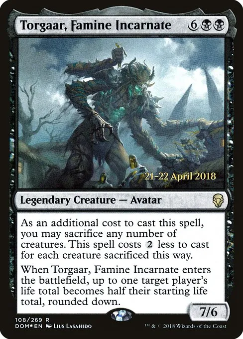 Torgaar, Famine Incarnate · Dominaria Promos 108s/118