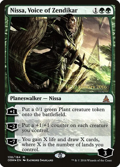 Nissa, Voice of Zendikar · Oath of the Gatewatch Promos 138s/65