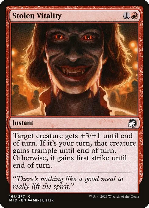 Stolen Vitality · Innistrad: Midnight Hunt 161/399