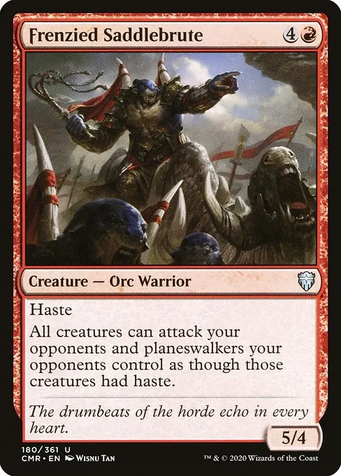 Frenzied Saddlebrute · Commander Legends 180/718