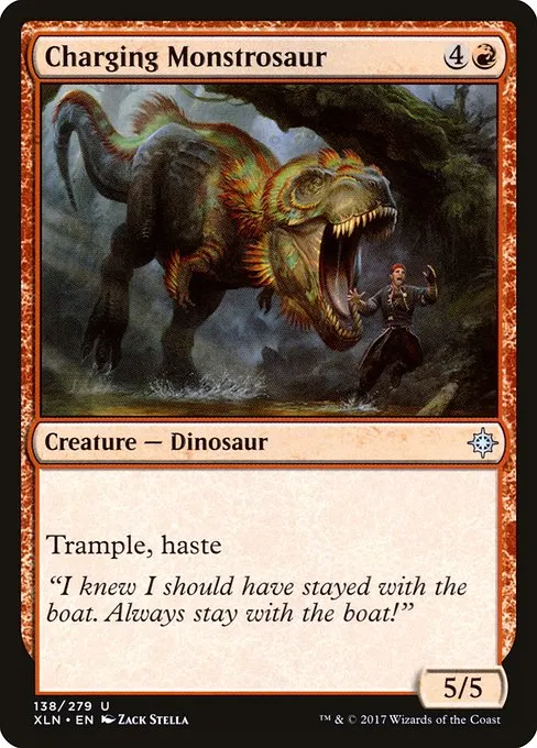 Charging Monstrosaur · Ixalan 138/289