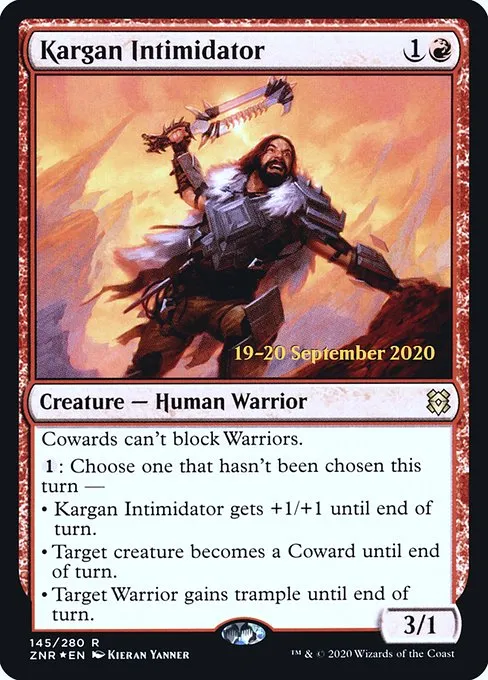 Kargan Intimidator · Zendikar Rising Promos 145s/153