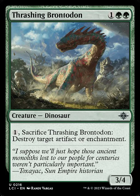Thrashing Brontodon · The Lost Caverns of Ixalan 216/416