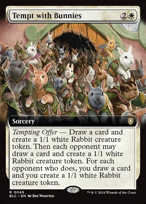 Tempt with Bunnies · Bloomburrow Commander 49/356