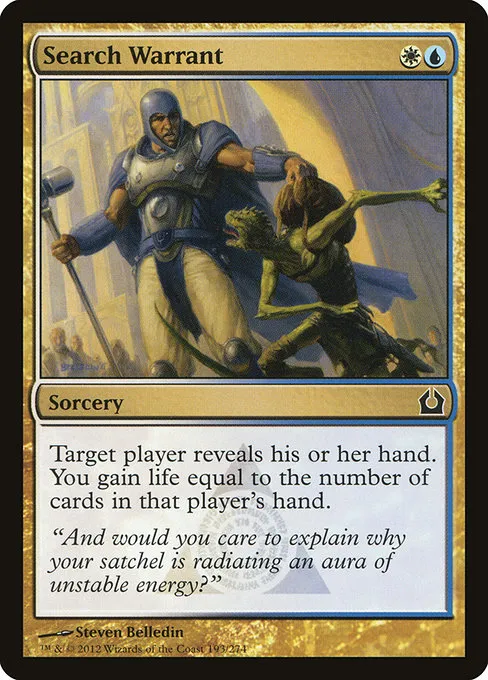 Search Warrant · Return to Ravnica 193/274