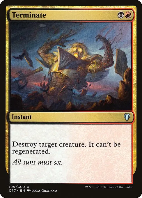 Terminate · Commander 2017 199/309