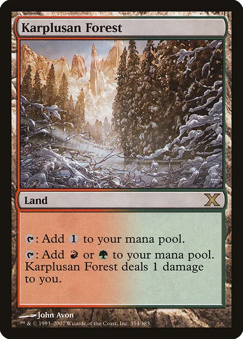Karplusan Forest · Tenth Edition 354/510