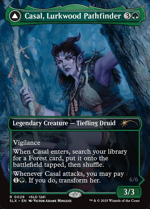 Casal, Lurkwood Pathfinder // Casal, Pathbreaker Owlbear · Universes Within 29/30