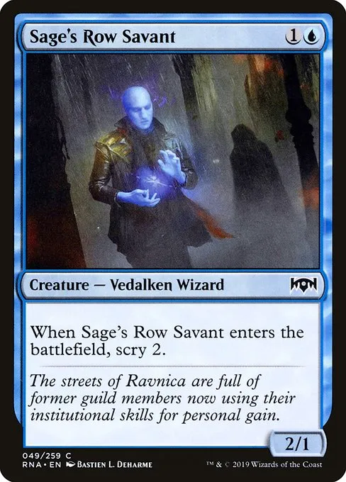 Sage's Row Savant · Ravnica Allegiance 49/273