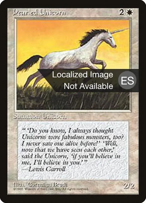 Pearled Unicorn · Fourth Edition Foreign Black Border 39/378