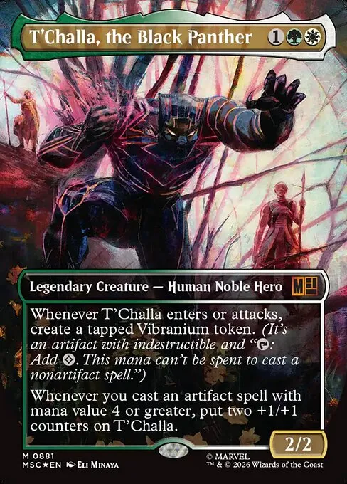 T'Challa, the Black Panther · Marvel Super Heroes Commander 881/9