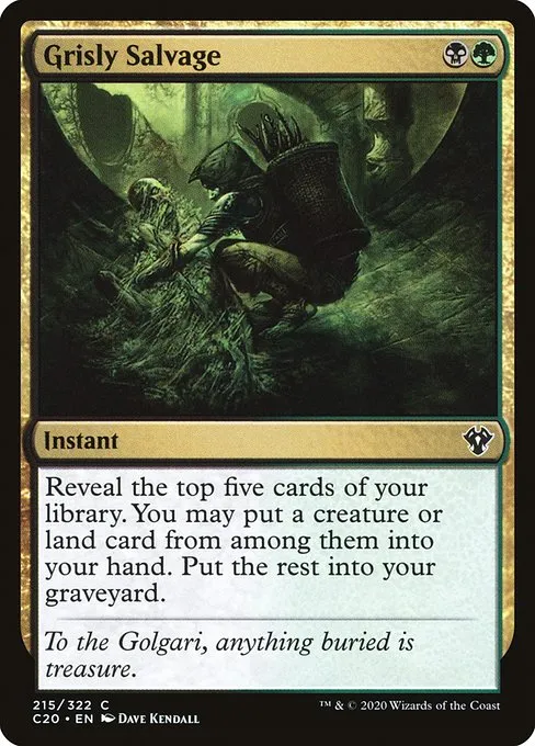 Grisly Salvage · Commander 2020 215/322