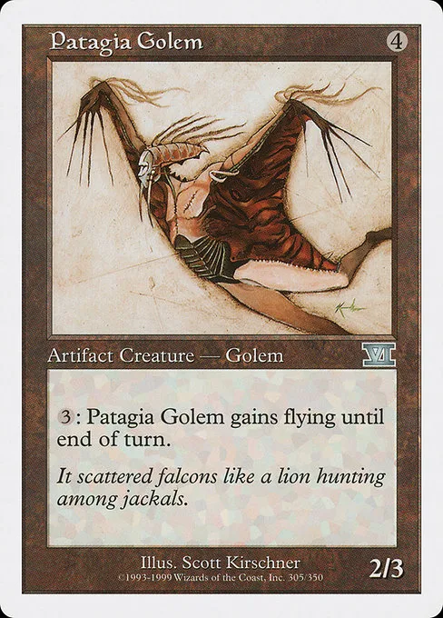 Patagia Golem · Classic Sixth Edition 305/351