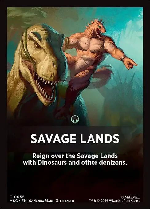 Savage Lands · Marvel Super Heroes Jumpstart Front Cards 55/61