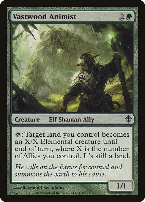 Vastwood Animist · Worldwake 116/145