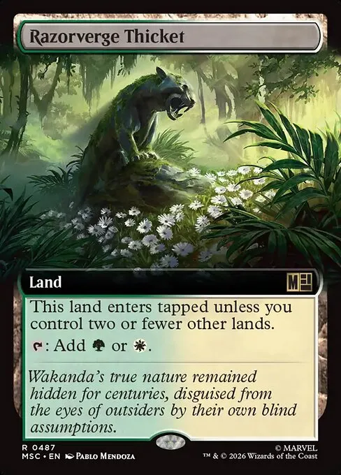 Razorverge Thicket · Marvel Super Heroes Commander 487/9
