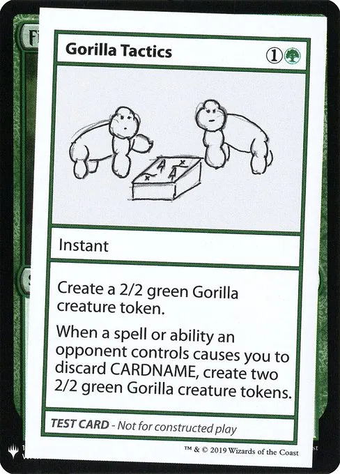 Gorilla Tactics · Mystery Booster Playtest Cards 2019 76/121