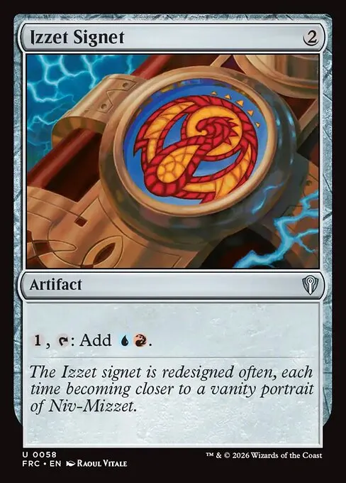 Izzet Signet · Reality Fracture Commander 58/2