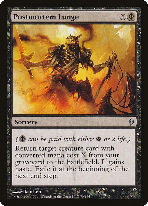Postmortem Lunge · New Phyrexia 70/175