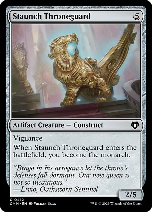 Staunch Throneguard · Commander Masters 412/1067