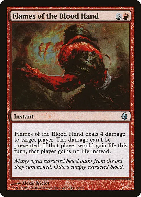 Flames of the Blood Hand · Premium Deck Series: Fire and Lightning 22/34