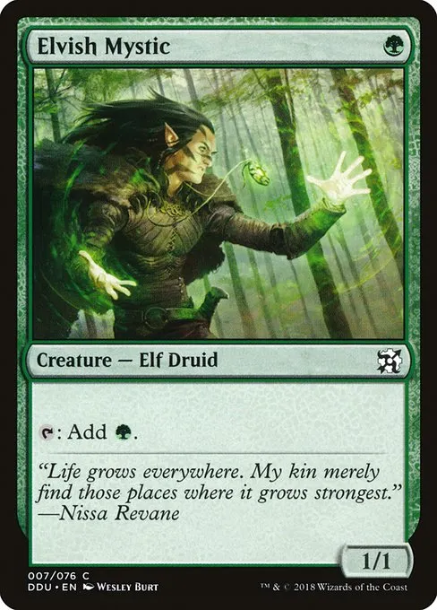 Elvish Mystic · Duel Decks: Elves vs. Inventors 7/76