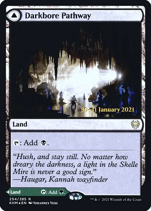 Darkbore Pathway // Slitherbore Pathway · Kaldheim Promos 254s/158