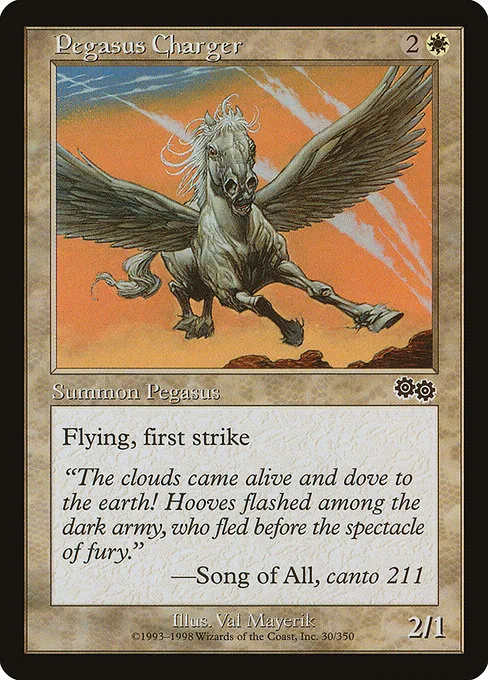 Pegasus Charger · Urza's Saga 30/357