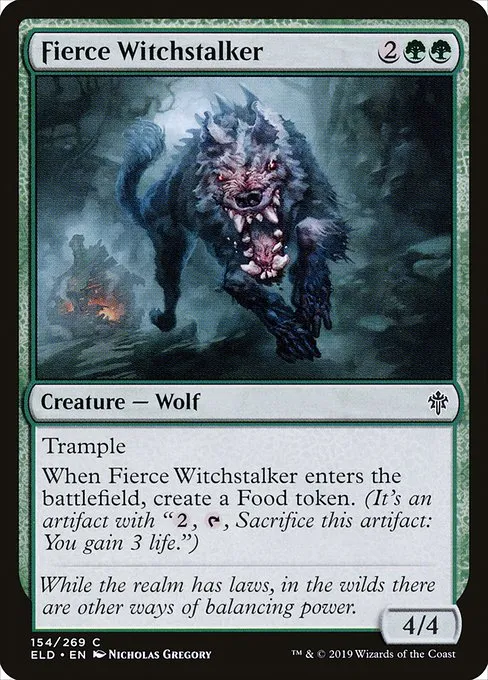 Fierce Witchstalker · Throne of Eldraine 154/398