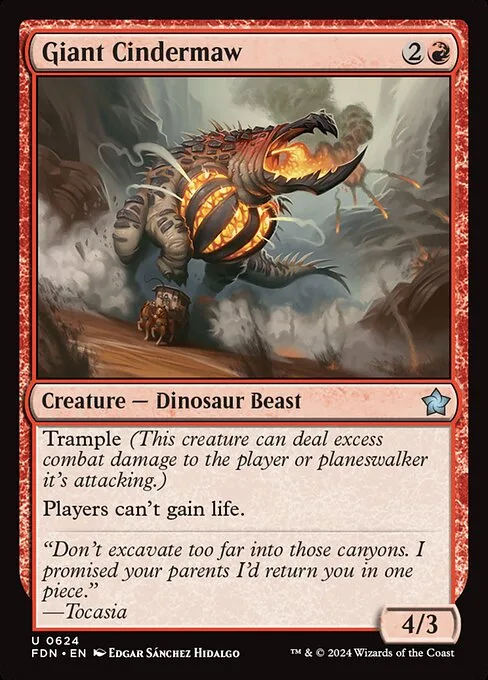 Giant Cindermaw · Foundations 624/771