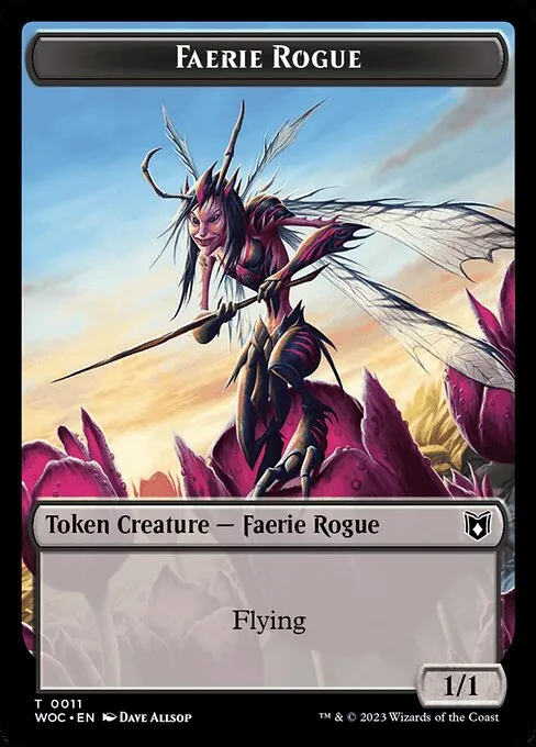 Faerie Rogue · Wilds of Eldraine Commander Tokens 11/10