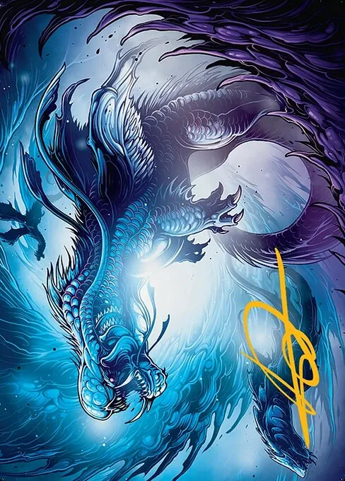 Roiling Dragonstorm // Roiling Dragonstorm · Tarkir: Dragonstorm Art Series 33/54