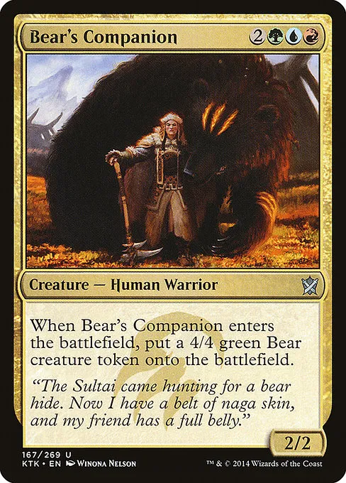 Bear's Companion · Khans of Tarkir 167/293