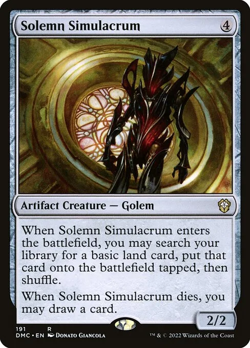 Solemn Simulacrum · Dominaria United Commander 191/240