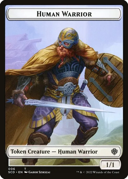 Human Warrior · Starter Commander Deck Tokens 6/27