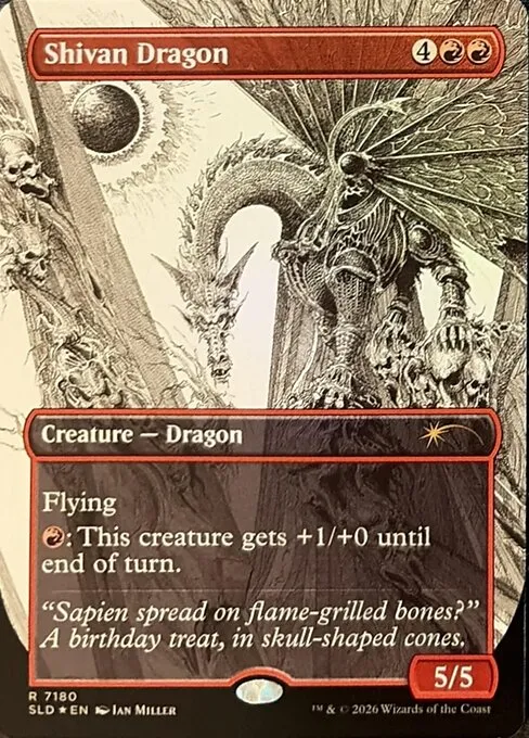 Shivan Dragon · Secret Lair Drop 7180/2547