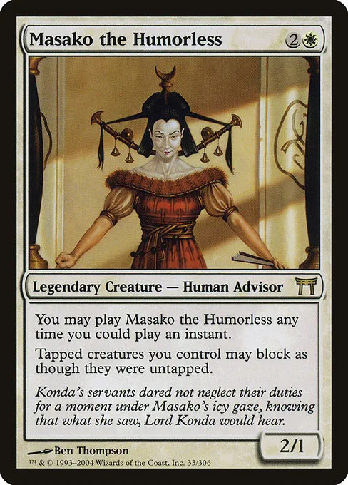 Masako the Humorless · Champions of Kamigawa 33/307
