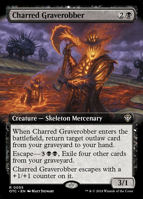 Charred Graverobber · Outlaws of Thunder Junction Commander 55/342