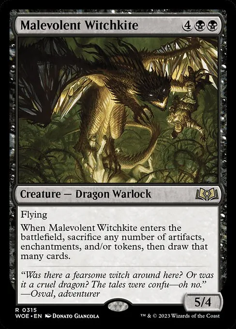 Malevolent Witchkite · Wilds of Eldraine 315/381