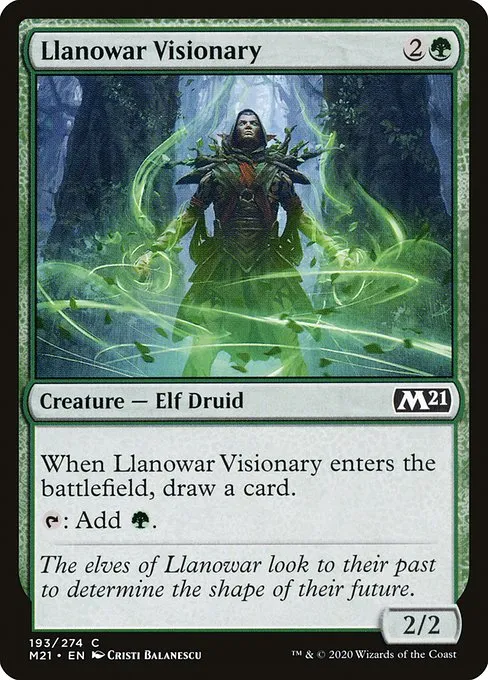Llanowar Visionary · Core Set 2021 193/397