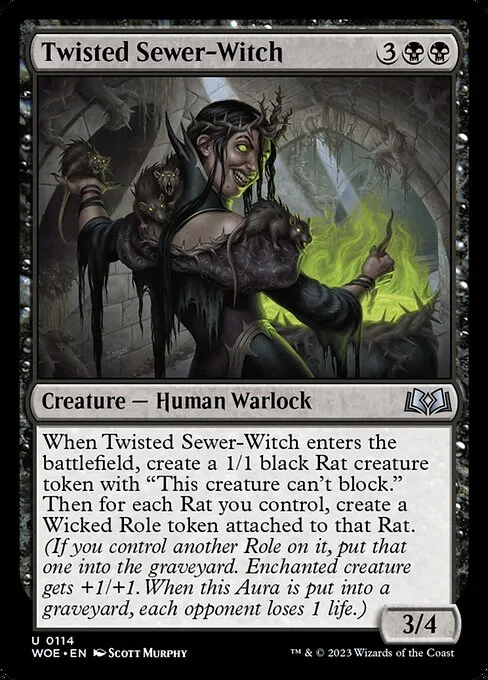Twisted Sewer-Witch · Wilds of Eldraine 114/381